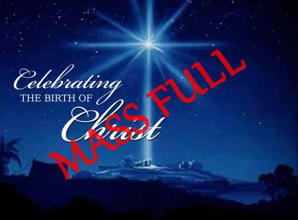 Christmas Mass Booking.